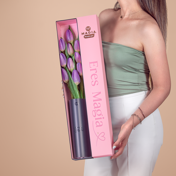 Caja de 10 tulipanes Magia