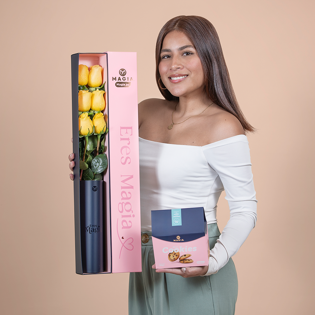 Pack de 6 Rosas Amarillas
