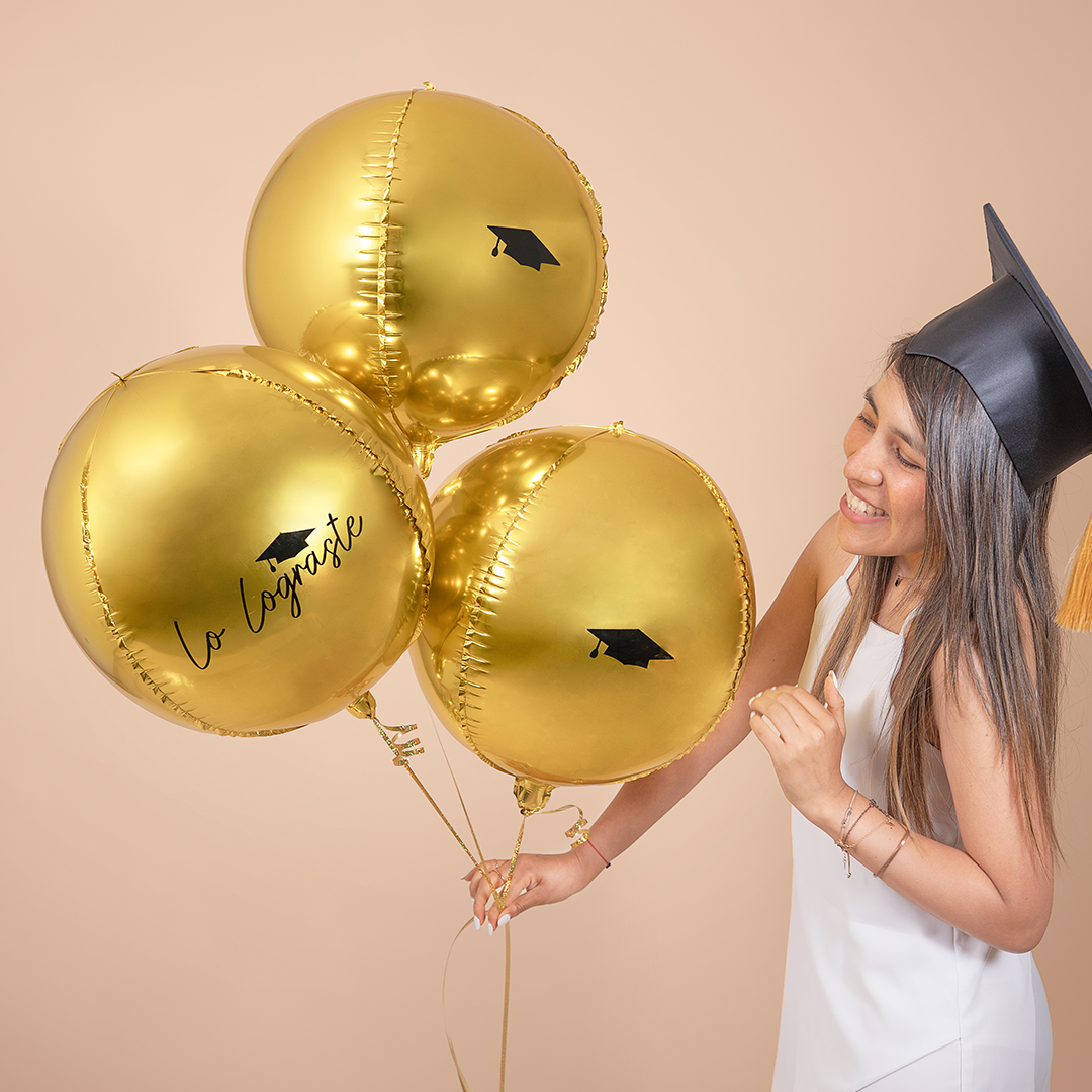 Pack de Globos Golden Lo Lograste