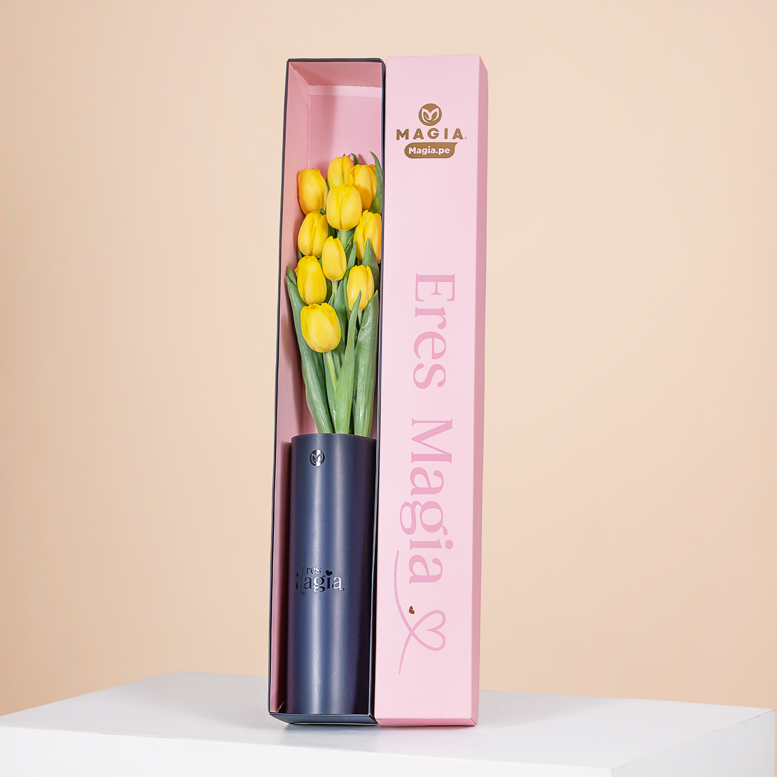 Caja Magia Slim 10 Tulipanes Amarillos