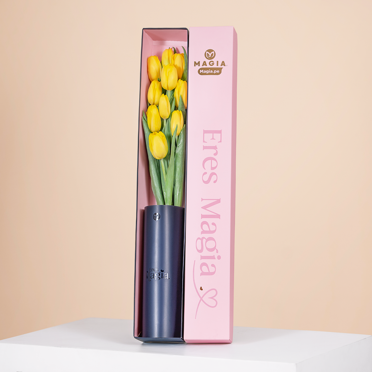 Caja Magia Slim 10 Tulipanes Amarillos