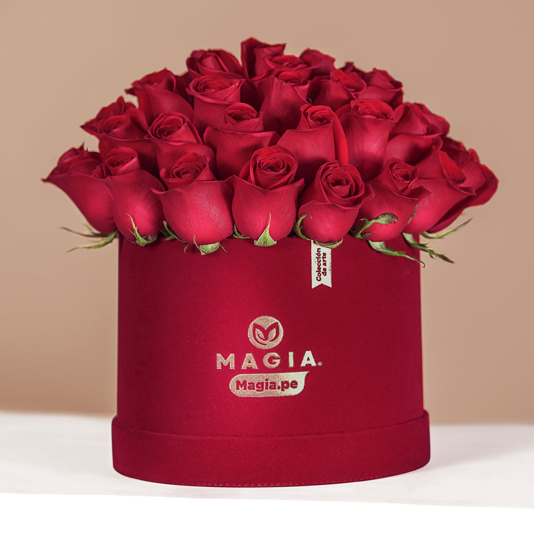 Hat box Pasión 48 Rosas
