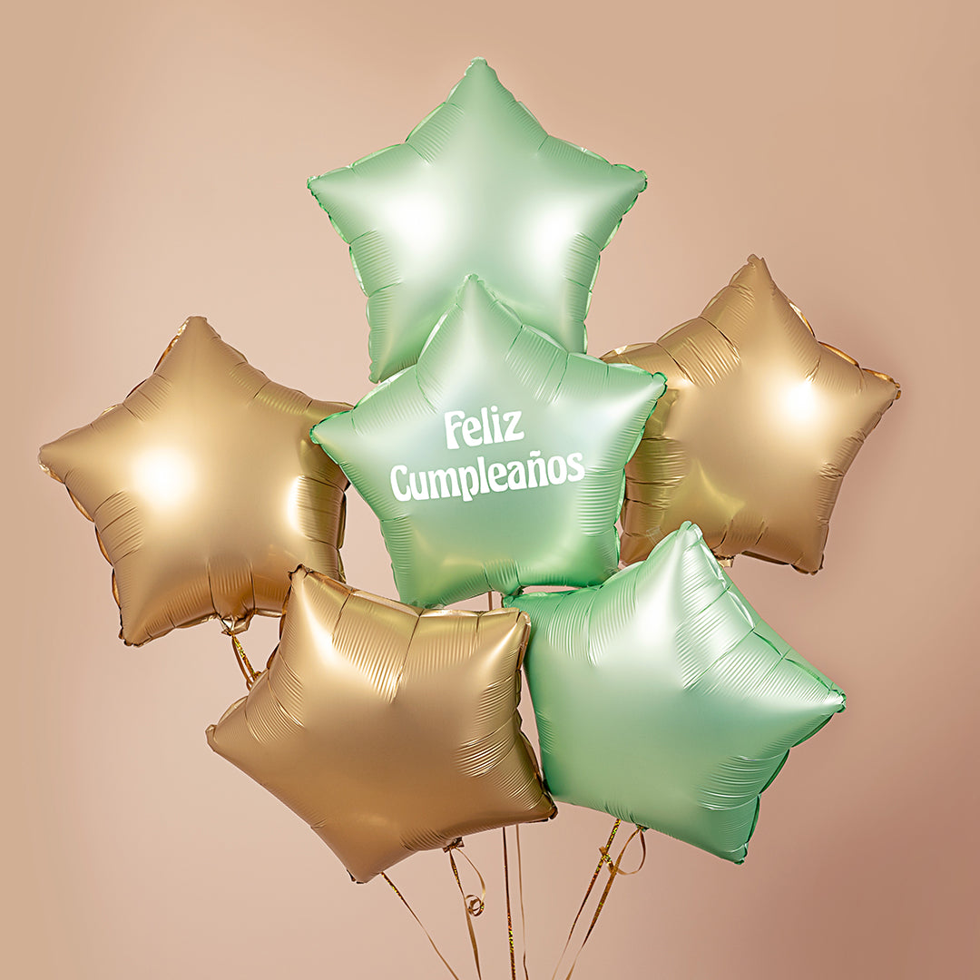 Pack de Globos Verde Feliz Cumpleaños