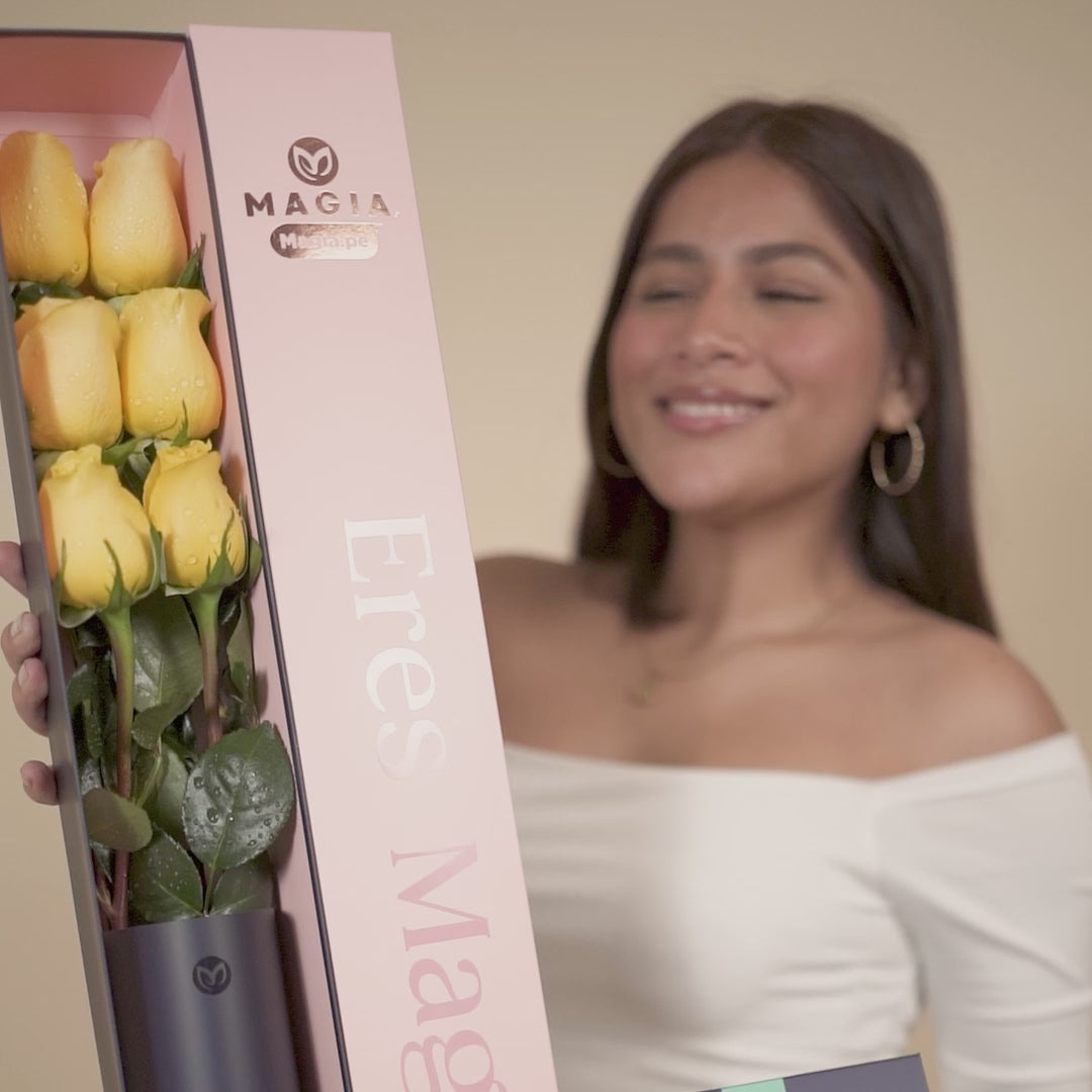 Pack de 6 Rosas Amarillas
