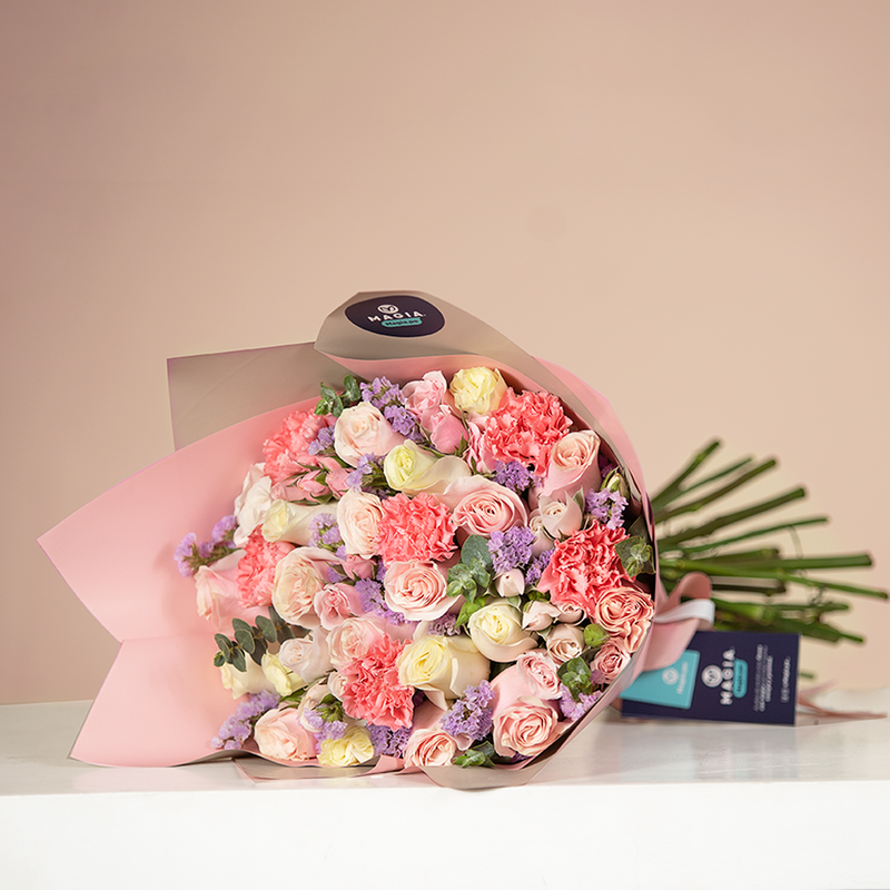 Engrie con Ramo Pastel Pink – Magia.pe®